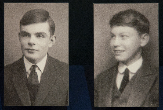Alan Turing (left) and Christopher Morcom (right)
